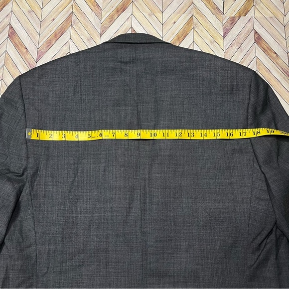 Lauren Ralph Lauren Wool Blazer Jacket Sportscoat Office Professional Dark Gray - Picture 10 of 14